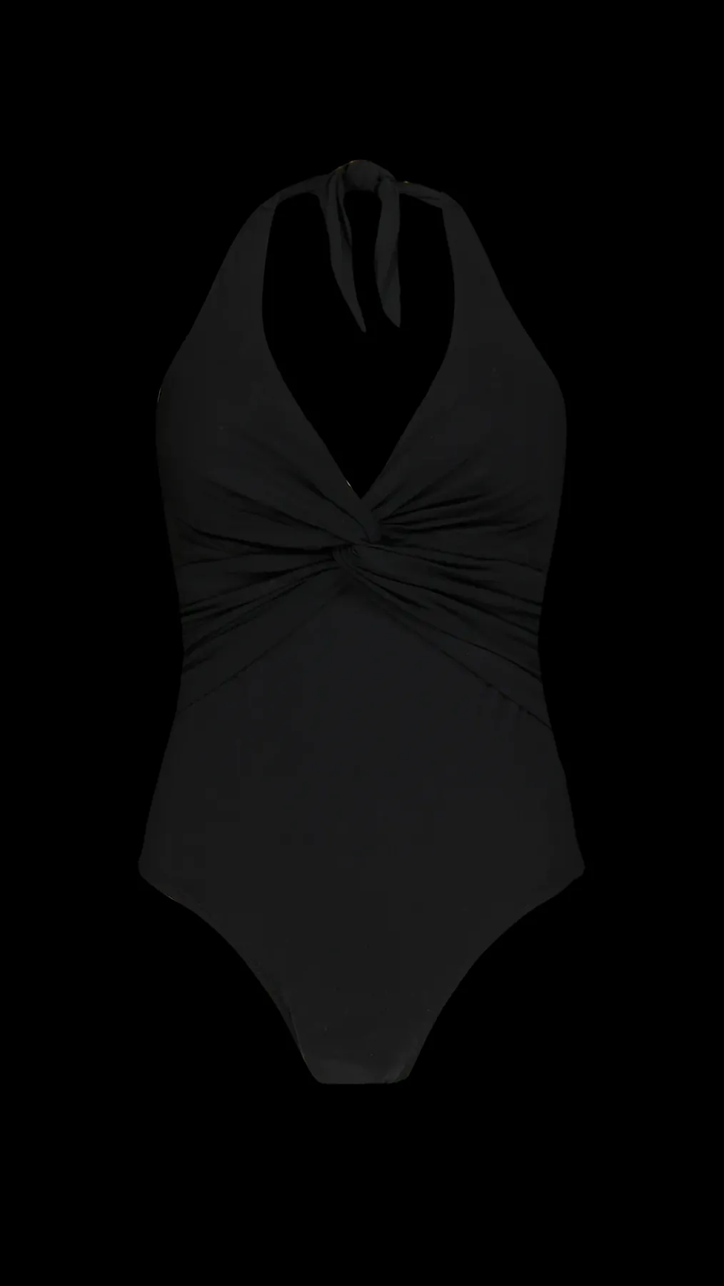 Solid Halter Shaping One Piece